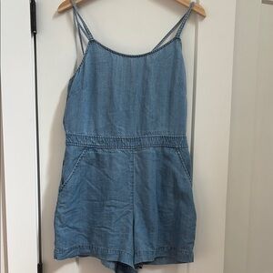 LOFT Sleeveless Denim Romper